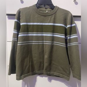 Romwe green and blue sweater